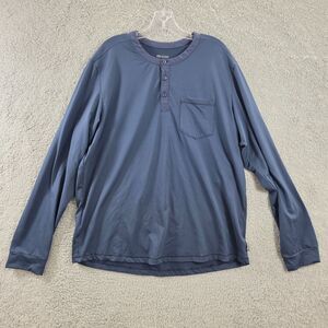 Outdoor Research Shirt Men's Blue Baritone Henley Performance Wicking Size XL